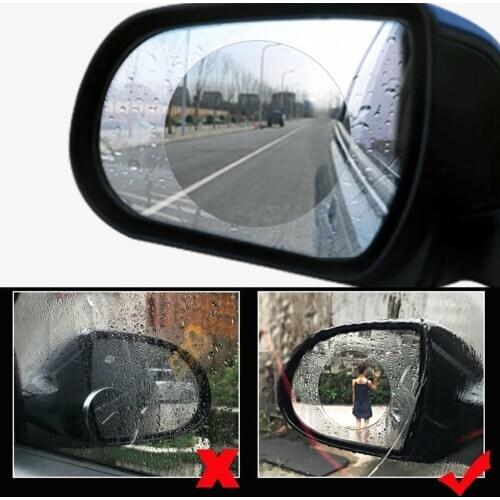 2pcs Car Waterproof Mist Film Rearview Mirror Glass Protective Film Anti Rainproof Films Dropshipping New