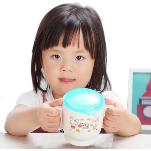 280ML Children BPA Free PP Milk Cup Mug Baby Durable Feeding Milk Cup Rabbit Cup Home School Cup with Cover