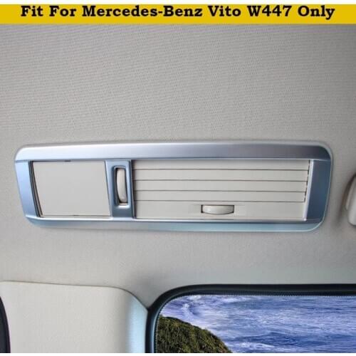 4PCS Interior For Mercedes-Benz Vito W447 2014 2015 2016 2017 2018 Rear Roof Air Conditioning AC Outlet Vent Cover Trim Matte