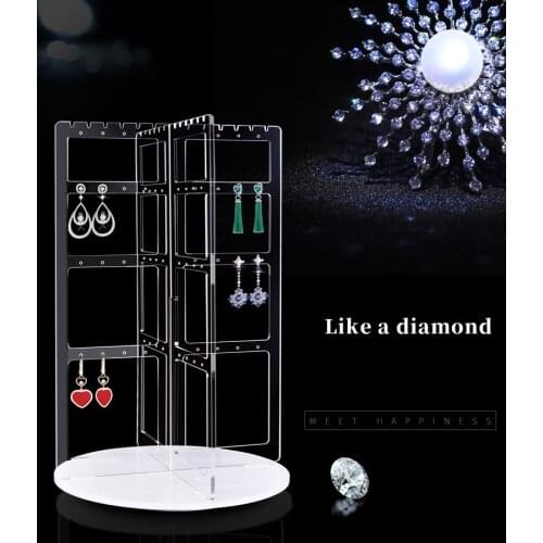 Acrylic Earring Display Jewelry Stand Earring Holder Jewelry Organizer Case Earring Showing Shelf High Quality