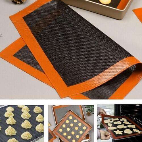 Nonstick Baking Mat Heat Resistant Oven Sheet Liner Mat For Cookie /Bread/ /Biscuits/Puff/Eclair Perforated Silicone Pastry Tool