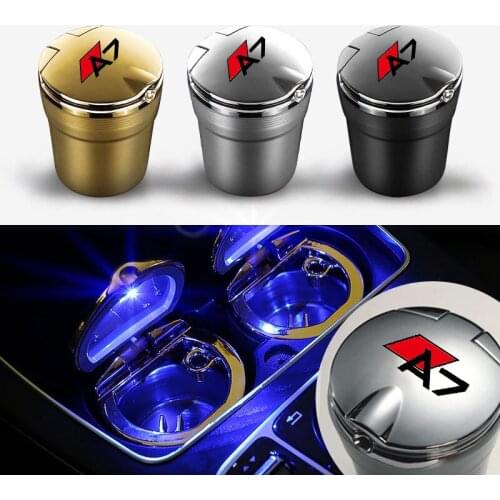 Car ashtray For Audi A7 Creative personality with cover multi-function dedicated car ashtray with cover and lamp Car accessories
