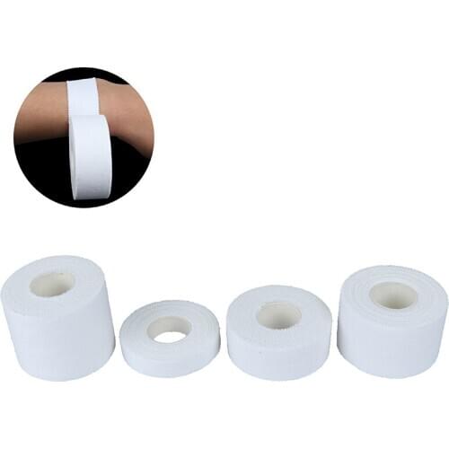 White Cotton Muscle Bandage Adhesive Athletic Tape Sport Injury Muscle Strain Protection First Aid Bandage Support Kinesiology