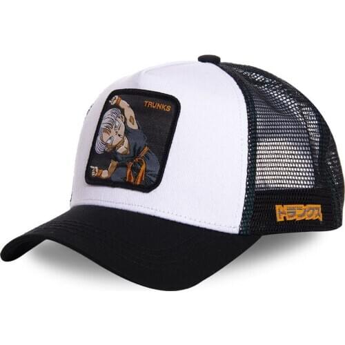 High Quality All Styles Cartoon Anime Snapback Baseball Cap Men Women Hip Hop Dad Mesh Trucker Hat Dropshipping