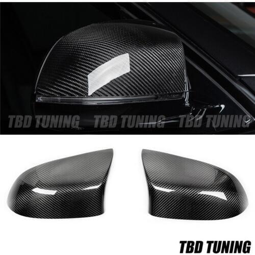For BMW X5M F85 X6M F86 2015 2016 2017 2018 2019 Carbon Fiber Rear Side View Caps Mirror Cover F85 Mirror Cover