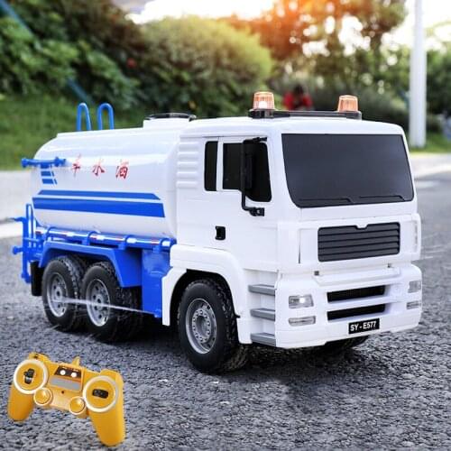 Double Eagle Childrens Remote Control Simulation Sprinkler Urban Sprinkler Sound And Light Music 1:20 Toy Car E577-001