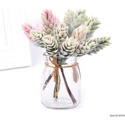 Artificial Flowers Pineapple Grass Pine cone Fake Plant Wedding Christmas Decoration DIY Craft Home Decor Wreath Scrapbook