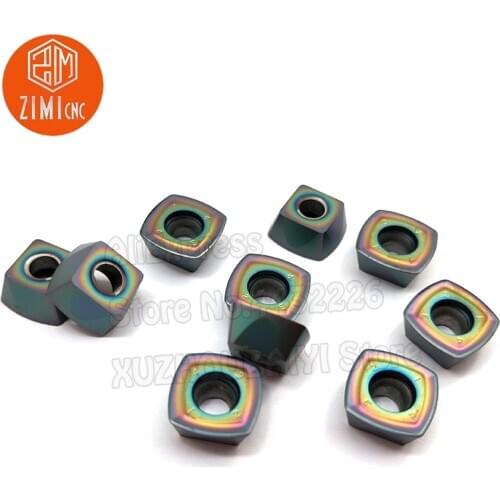 10PCS SDMT120512 Carbide Cutting Insert Milling Cutter Insert Metal Lathe Tools Milling Plate milling attachment