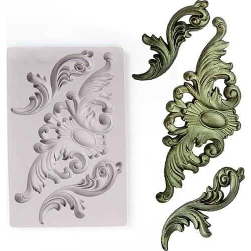 KUXSE Sugarcraft Cake Silicone Mold Fondant Mold DIY Cake Decorating Tools Chocolate Gumpaste Gypsum Soap Mold Baking Tool