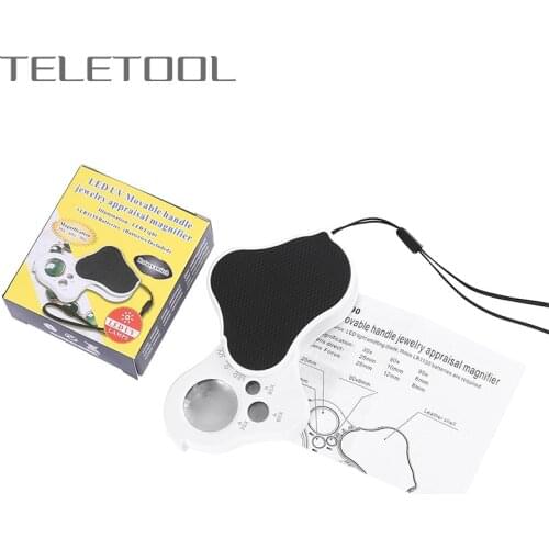 Magnifier Jewelers Gold Eye Tool Jewellery Folding Loupe Glass Lens Magnifying Triplet Glass Jewelry Diamond Foldable Pocket