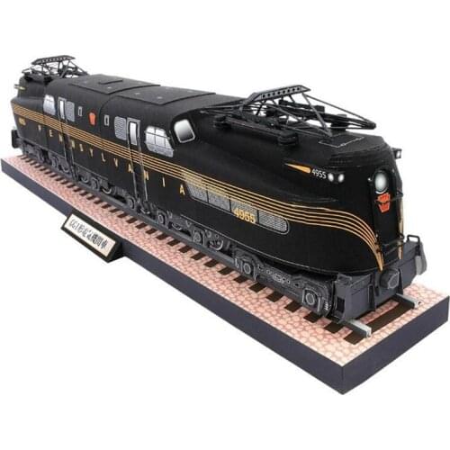 1:56 scale American GG1 electric locomotive train model 3D Paper Model Kit