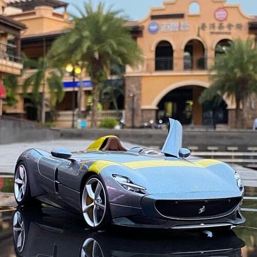 1:24 Ferrari Monza SP1 Sports Car Alloy Car Model Diecast Metal Vehicles Toy Car Model Collection High Simulation Kids Toys Gift