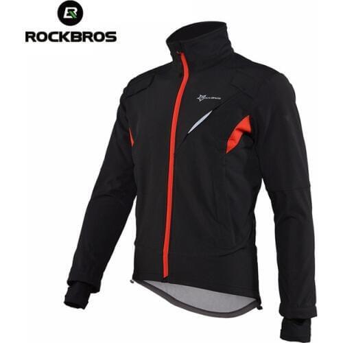ROCKBROS Winter Cycling Jacket Windproof MTB Bike Jersey Reflective Man Waterproof Mens Windbreakers Cycling Clothing Jackets