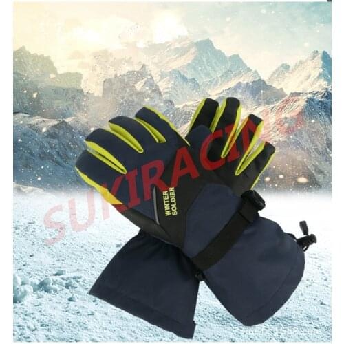Motorcycle Cycling Waterproof Gloves Men Women Touch Screen Riding Gloves Cold Weather Thermal Gloves Skiting Cycling Training