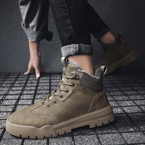 Casual black boots mens running leather men loafers safety Mens flat spring wear leisure footwear para shoes casuales man hot