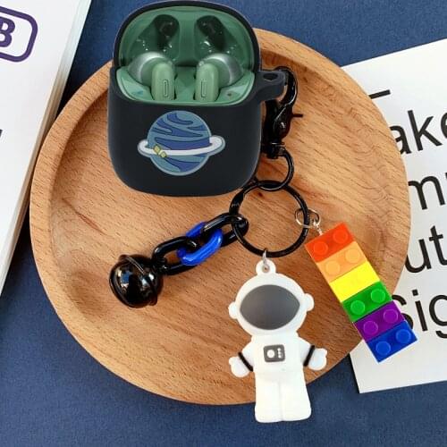Cute Cartoon Earphone Cases for JBL tune 220 Case for JBL tune 225 Case silicone shell with Astronaut Planet Keychain Cover