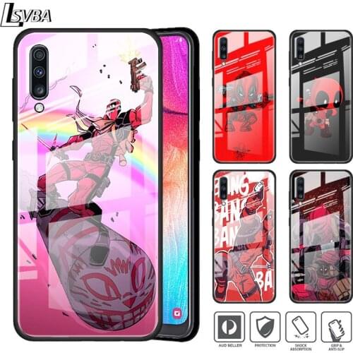 Marvel Deadpool Avengers Super Hero For Samsung A01 A11 A21S A31 A41 A51 A52 A71 A72 A81 A91 5G Tempered Glass Phone Case