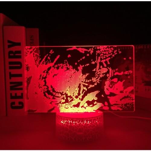 Jujutsu Kaisen Anime LED White Base Night Light for Kid Bedroom Decor Child Birthday Gift Manga Gojo Satoru 3D Table Lamp
