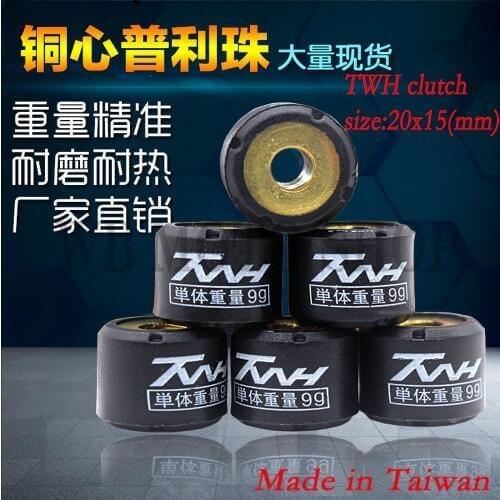 Twh performance racing variator roller set 20x15mm for Scooter Apex CH125 WH125 150 RV150 V125 ADDRESS GSR PCX size for 20*15m