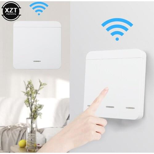 433Mhz Smart Light Switch Intelligent LED Push Button Switch Universal Wireless Remote Control Relay Controller for Light Lamp