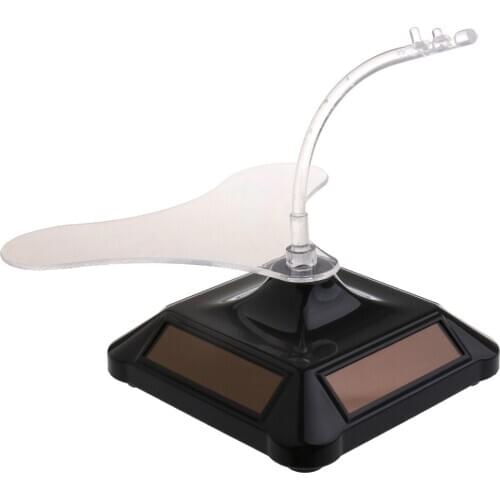 Solar Energy Powered Rotating Display Stand Sunglasses Glasses Holder Organizer