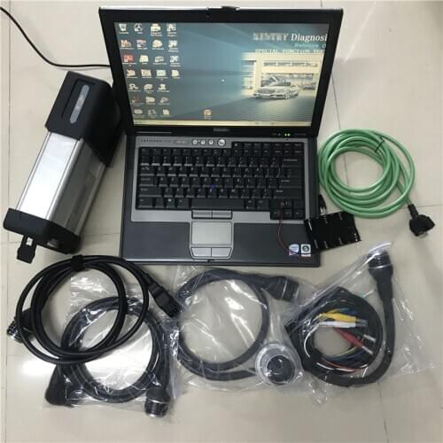 Top quality Wire & Wireless MB Star Diagnosis C5 SD Connect with newest hdd software 2020.12 hht win7 system with D630 Laptop