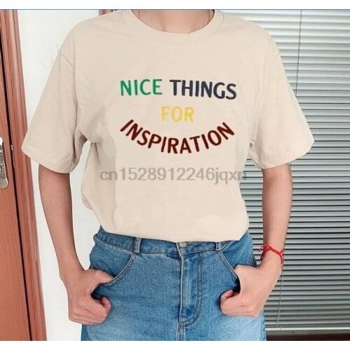 Nice Things For Inspiration Letter Printed T Shirt Stranger Inspired Top Summer T-Shirt Fashion Things T-Shirt