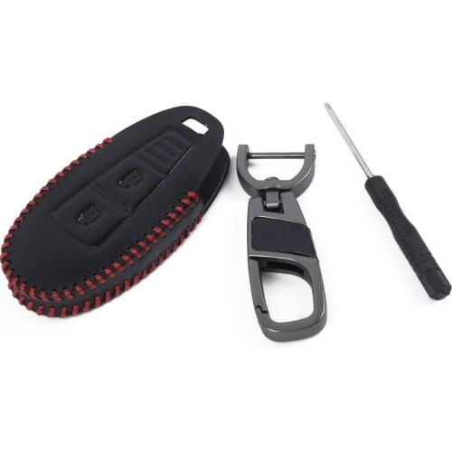 1*Remote Key CaseRemote 3 Buttons Car Key Leather Case Fob Cover For LADA Sedan Largus Car Accessories Leather Key Case Holder