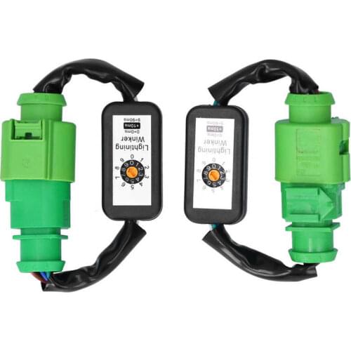 1 Pair Dynamic Turn Signal Indicator LED Tail Lights Adapter Harness Cable Blinker Module Kits Fit for Audi A3 8V 2013-2018