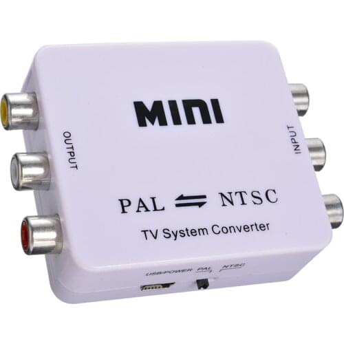 1pc Mini PAL/NTSC/SECAM to PAL/NTSC Bi-directional Dual-Way TV Format Video System Converter Composite Connection
