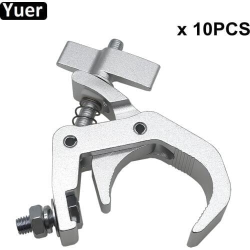 10Pcs/Lot DJ Lighting Aluminium Material Stage Light 150kg 40-60mm Hook Light Clamp Holder LED Disco Stage Effect Light Truss