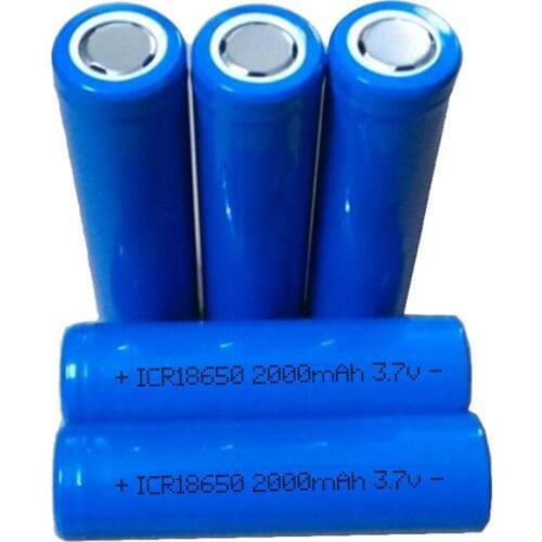 10pcs Original high quality 18650 lithium ion battery 2000mAh rechargeable battery 3.7V lithium battery