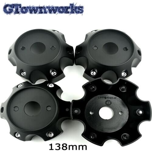4pcs 138mm Universal Car Wheel Center Hub Caps Styling C815402 Decoracion Matt Black ABS
