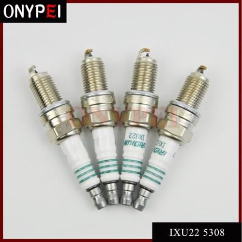 4pcs/lot Iridium Spark Plug IXU22 5308 For A3 Eos BMW M5 Porsche 911 IXU22-5308