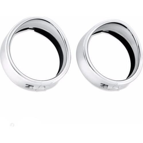 Motorcycle accessories 4.5" 4 1/2" auxiliary lights Chrome/Black Harley Trim Ring For harley fog lights trim ring