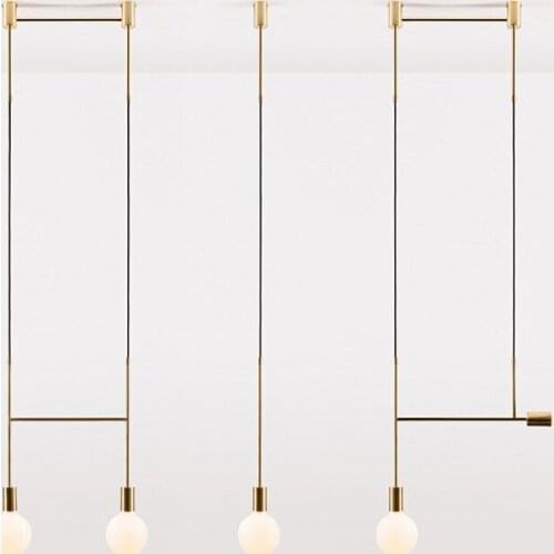 American Creative Glass Ball Pendant Lights Iron Hoop Hang Lamp for Bedroom Cafe Restaurant Bar Indoor Lighting Fixtures Decor
