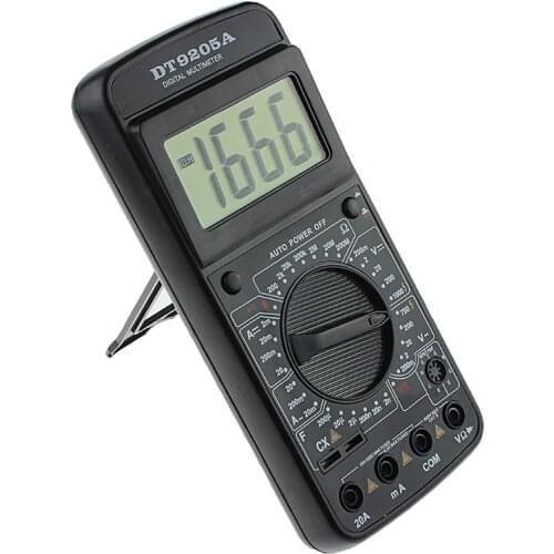 DT9205A Digital Multimeter AC/DC Voltmeter Ammeter Resistance Capacitance Meter Y98E