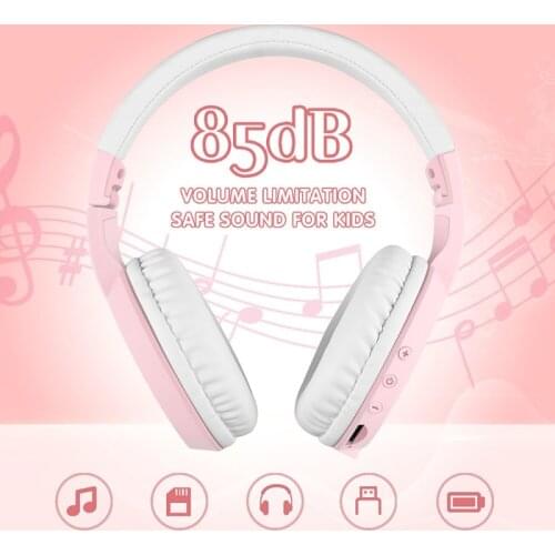 VT02 New Children Headset Foldable Stereo Headphone With Microphone Music Earphone For Smart Devices Convenient For Daily Life