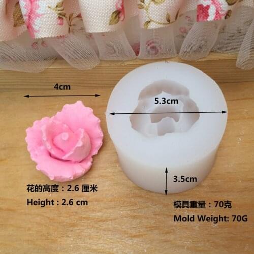 Fleshy Aromatherapy Gypsum Flower Candle Silicone Mold Plaster Aroma Mold Handmade Soap Mold