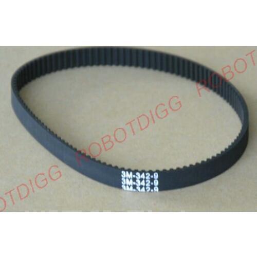 HTD 3M, Timing Belt, Closed-loop, 342mm length, 114 teeth, 9mm width