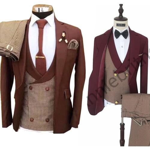 2020 New Men Suits Best Suit for Wedding Tuxedo Groom Groomsman Best Man Set Singer Performing Stage Dress with Pant jacket 3Pcs