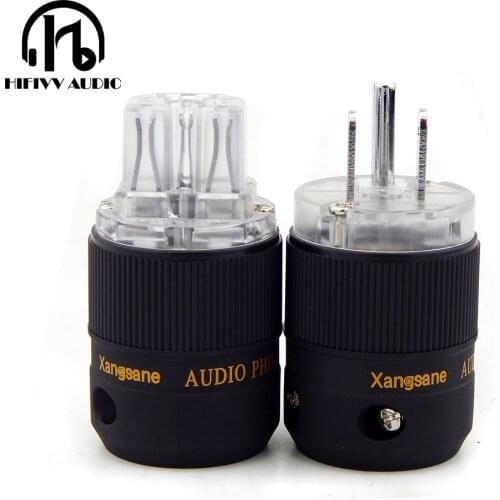 Power cable of IEC plug socket of audio amplifier AC cable power American plug P-05R Audio power connector Power supply socket