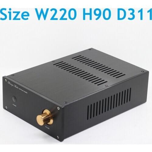 Size W220 H90 D311Aluminum Power Amplifier Chassis Three-side Cooling Holes Pre Amp Case JC229 Preamplifier