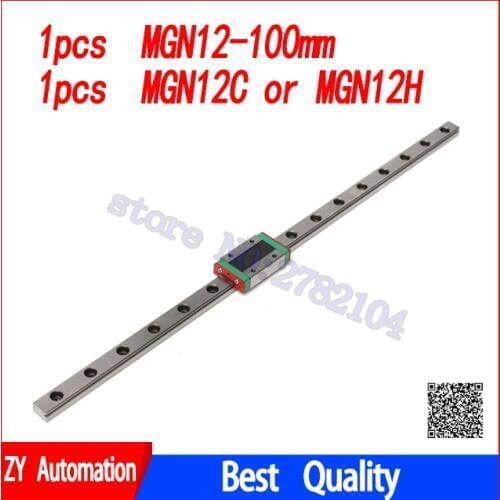 Kossel for 12mm Linear Guide MGN12 100mm linear rail MGN12C MGN12H linear carriage for CNC XYZ Axis 3Dprinter part