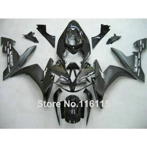 MOTOMARTS fairing kit for YAMAHA R1 2004 2005 2006 all matte black fairings set YZF R1 04 05 06 3274 Full injection