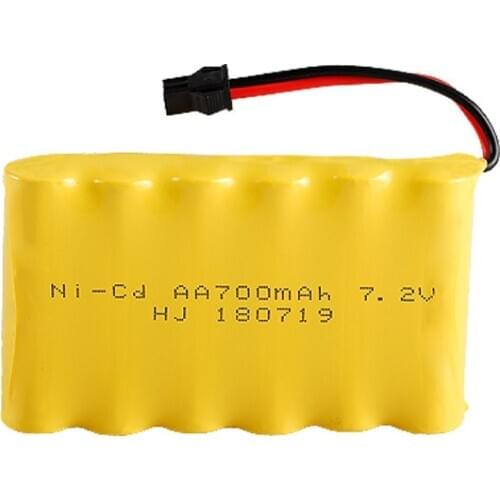 MasterFire Original 7.2V 700mah NiCD Battery Ni-CD AA 700mah Rechargeable Batteries For Rc toys Car Tanks Trains Robot Boat Gun