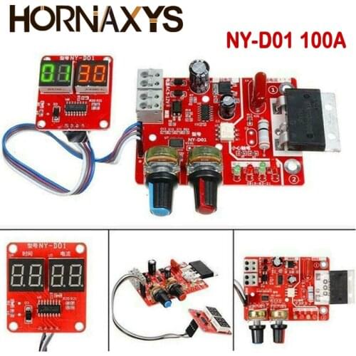 100A Digital display Spot welding time and current controller panel timing Ammeter Spot Welders control Board NY-D01
