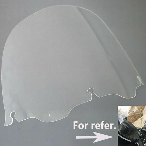 13" Transparent Wind Screen Clear Front Outer Batwing Fairing Windshield Screen for Harley Touring Electra Glide 1996-2013