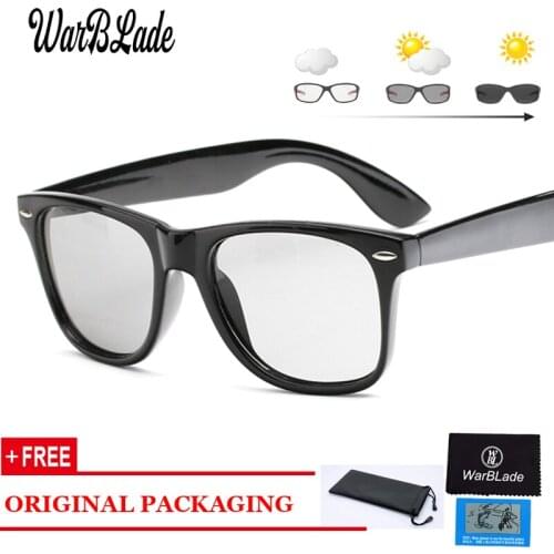 WBL New Driving Photochromic Sunglasses Polarized Chameleon Discoloration Day And Night Retro Sun glasses for Men Women Goggles