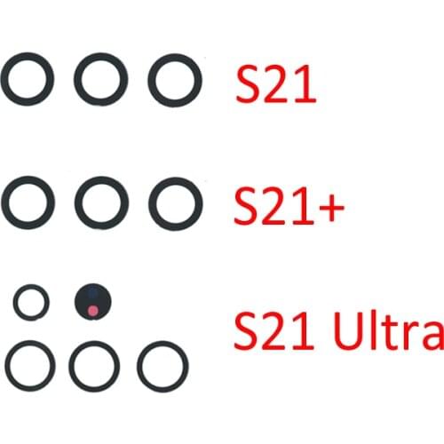 Back Camera Glass Lens For Samsung S21 Plus S21+ S21 Ultra Original Phone Housing New Rear Back Camera Cover Part with Adhesive